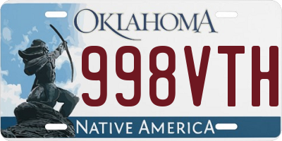 OK license plate 998VTH