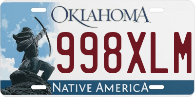 OK license plate 998XLM