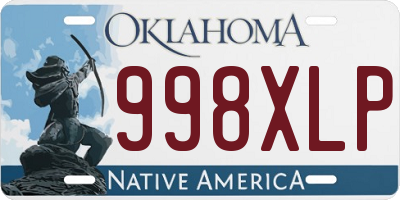 OK license plate 998XLP