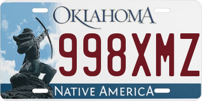 OK license plate 998XMZ