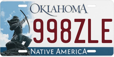 OK license plate 998ZLE