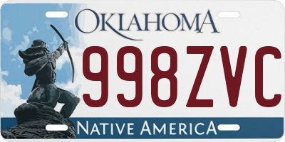 OK license plate 998ZVC