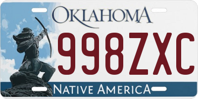 OK license plate 998ZXC