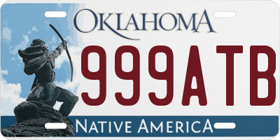 OK license plate 999ATB