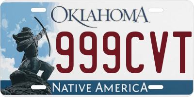 OK license plate 999CVT