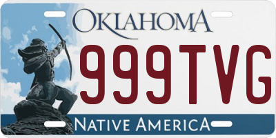 OK license plate 999TVG