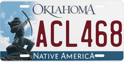 OK license plate ACL468