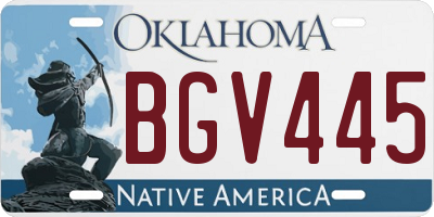 OK license plate BGV445