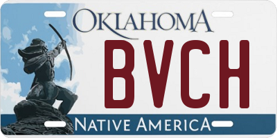 OK license plate BVCH