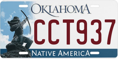 OK license plate CCT937