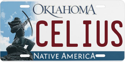 OK license plate CELIUS
