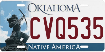 OK license plate CVQ535