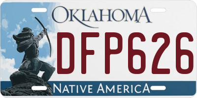 OK license plate DFP626