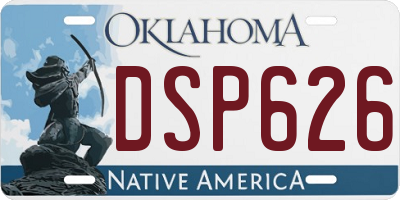 OK license plate DSP626