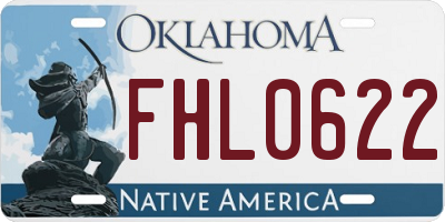 OK license plate FHL0622