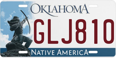 OK license plate GLJ810