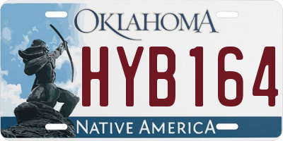 OK license plate HYB164