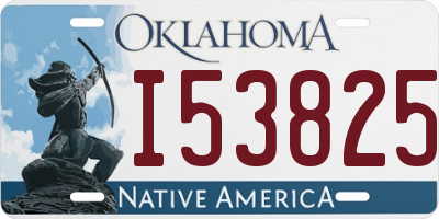 OK license plate I53825