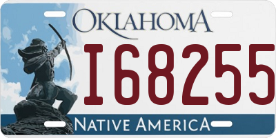 OK license plate I68255