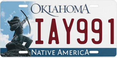 OK license plate IAY991