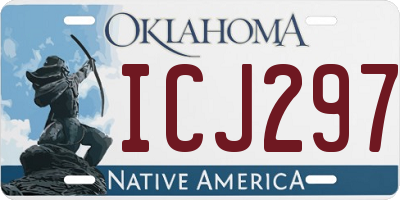 OK license plate ICJ297