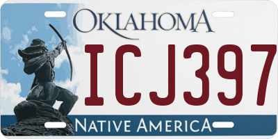 OK license plate ICJ397