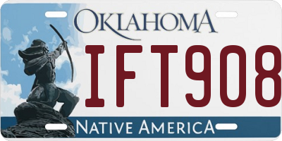 OK license plate IFT908