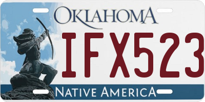OK license plate IFX523