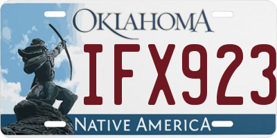 OK license plate IFX923