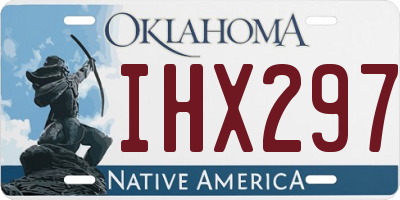 OK license plate IHX297