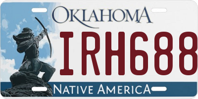 OK license plate IRH688