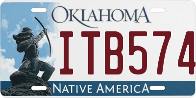 OK license plate ITB574