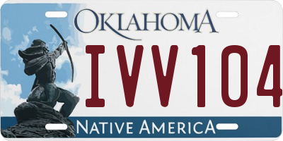 OK license plate IVV104