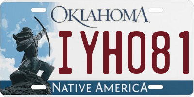 OK license plate IYH081