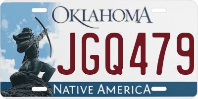 OK license plate JGQ479