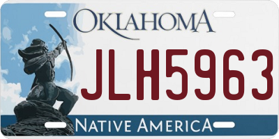 OK license plate JLH5963