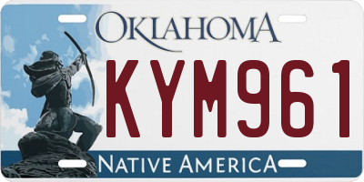 OK license plate KYM961