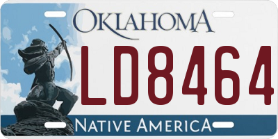 OK license plate LD8464