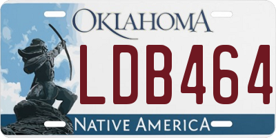 OK license plate LDB464