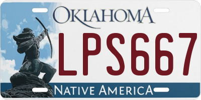 OK license plate LPS667