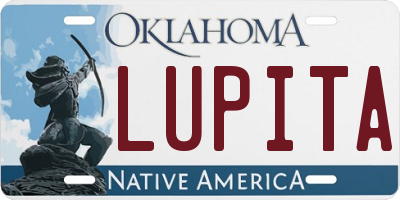 OK license plate LUPITA