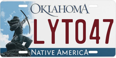 OK license plate LYT047