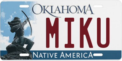 OK license plate MIKU