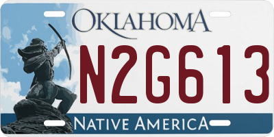 OK license plate N2G613