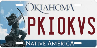 OK license plate PKIOKVS