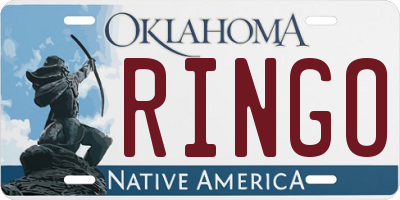 OK license plate RINGO