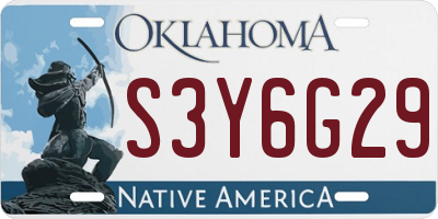 OK license plate S3Y6G29