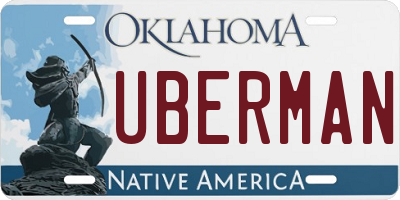 OK license plate UBERMAN