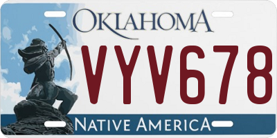 OK license plate VYV678