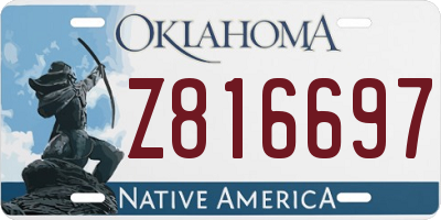 OK license plate Z816697